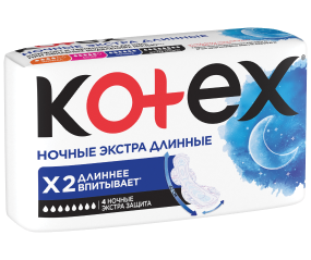 kotex night extra long